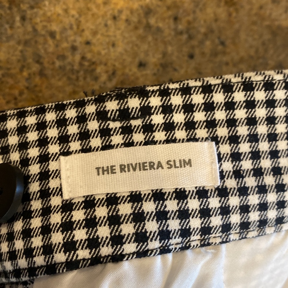 Loft Riviera Slim Capri black houndstooth print - Picture 3 of 3